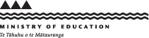 Ministry of education logo. 