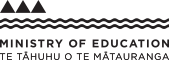 Ministry of education logo. 