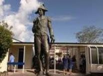 James Cook High School statue.